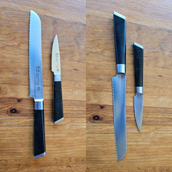 cangshan knives Serrated Bread Knife & Paring Knife, German Steel, Chef - Picture 1 of 3